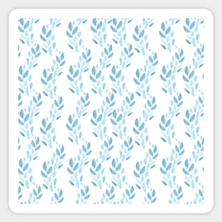 Blue  flowers pattern #12 Sticker